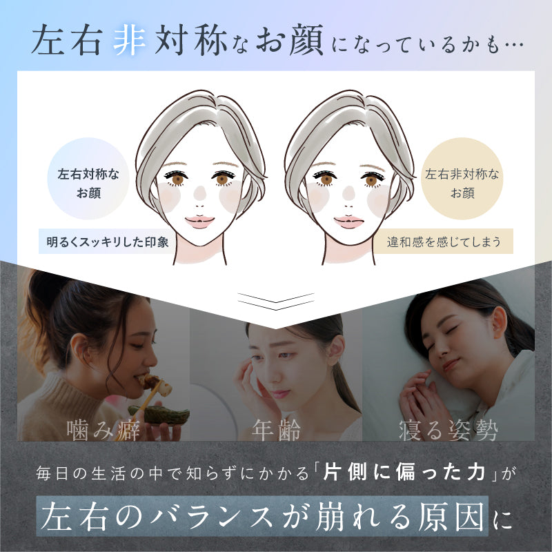 BEROLA｜EMS×RF美顔ローラーで左右対称リフトケア ハリ感・フェイス