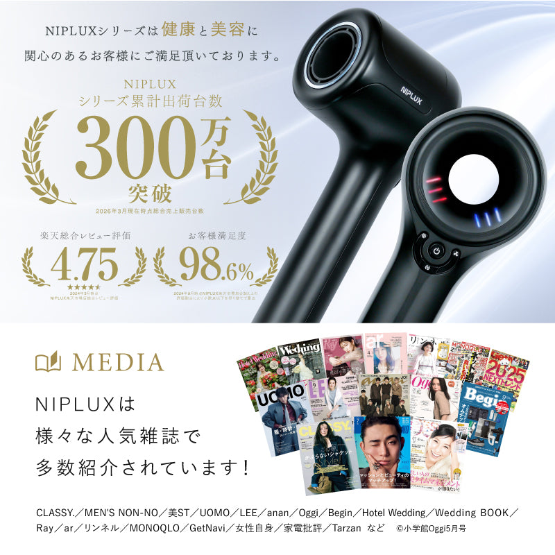 ヘアドライヤー｜ナノケア 大風量×速乾 美髪ケア ツヤ髪・ダメージ軽減