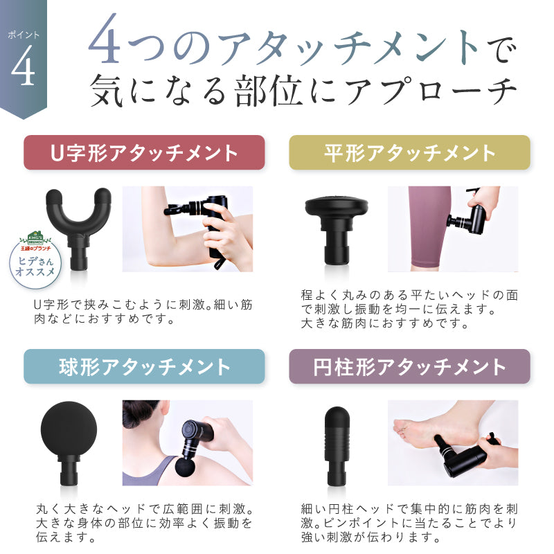 FASCIALAX MINI 筋膜リリースガン｜ 肩こり・脚のむくみ・疲労回復に