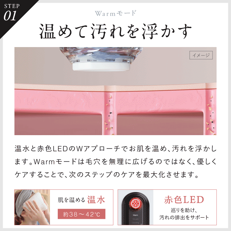 Multi Skin Cleaner｜毛穴吸引＆水流クレンジング 1台4役でトータル