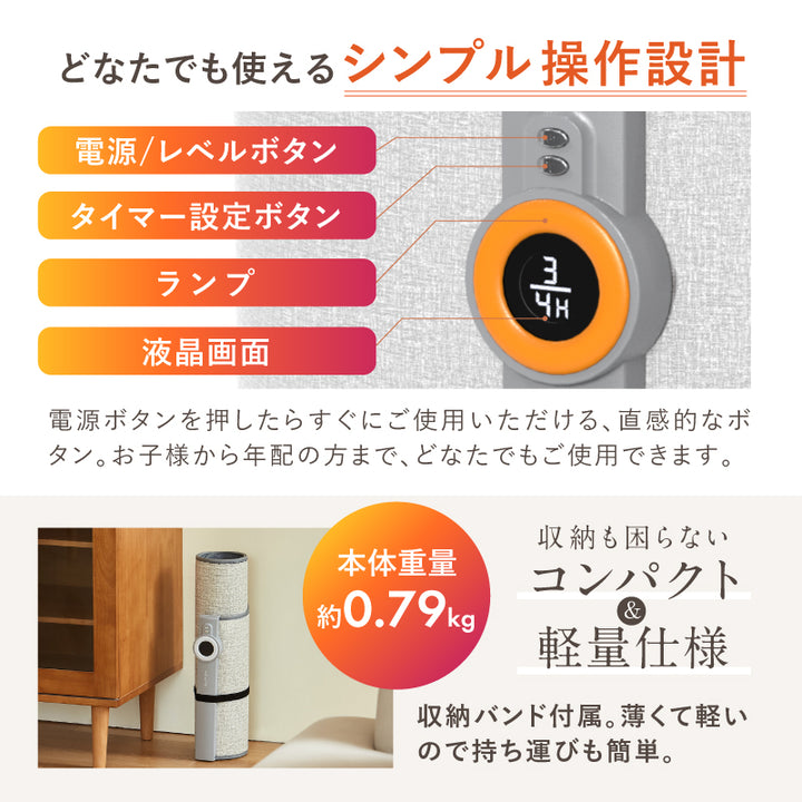 パネルヒーター 丸形タイプ