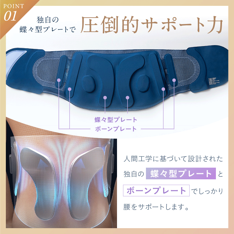 腰マッサージャー｜温熱×EMSで腰ケア コリ・疲れ対策に 自宅で手軽ケア
